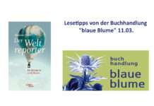 Lesetipps von der Buchhandlung „blaue Blume“ 11.03.