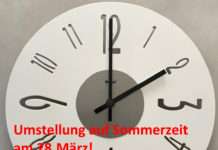 Uhren werden am Sonntag auf die Sommerzeit umgestellt!