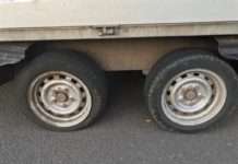 Überladenen Transporter aus dem Verkehr gezogen