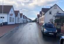 Verkehrsinsel überfahren – eine Stunde Vollsperrung