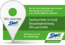 SWK STELLENANGEBOT: Sachbearbeiter (m/w/d) Einspeiseabrechnung EGG und KWKG