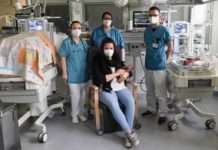 Kinderklinik gewinnt Känguru-Stuhl für Eltern mit Frühchen