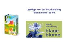 Lesetipps von der Buchhandlung „blaue Blume“ 15.04.