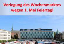 Verlegung des Wochenmarktes!