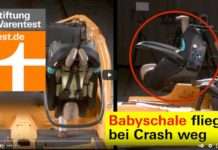 Tagestipp Stiftung Warentest: Lebensgefahr bei Autokindersitz