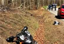 Kontrolle verloren und gestürzt