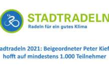 Stadtradeln: Beigeordneter Peter Kiefer hofft auf mindestens 1.000 Teilnehmer
