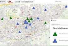 Neues Geoportal zeigt Schnellteststationen