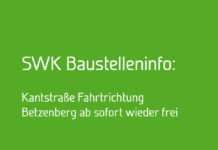 Kantstraße: Fahrtrichtung Betzenberg ab sofort für den Verkehr wieder frei