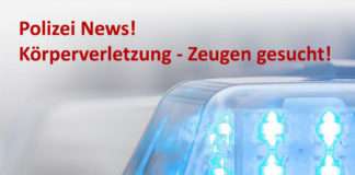 Flasche gegen Kopf geschlagen – Zeugen gesucht!