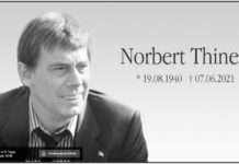 Trauerfeier für Norbert Thines – Vorherige Anmeldung bei Pfarrgemeinde erforderlich