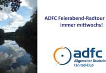 ADFC Feierabend-Radtour (FAT) immer mittwochs!