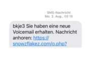 Neue Betrugsmasche per SMS – Landeskriminalamt und Verbraucherzentrale warnen vor „Voicemail“-Nachrichten