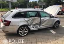 Kreuzung Ludwigshafener Straße/Mannheimer Straße: Rotlicht missachtet