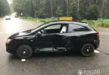 Unfall auf der Bundesstraße 48