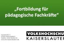 VHS Kaiserslautern – „Fortbildung für pädagogische Fachkräfte“