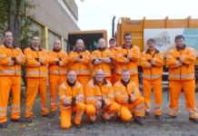 Stadtbildpflege entsorgt Abfälle der Flüchtlinge aus Afghanistan