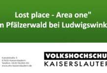 Lost place – Area one“ im Pfälzerwald bei Ludwigswinkel