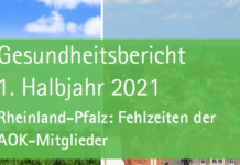 Krankenstand Rheinland-Pfalz 1. Halbjahr 2021