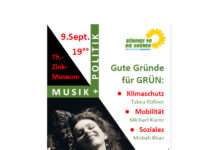 Musik und Politik am Donnerstag, 9. September um 19:00 Uhr im Theodor-Zink-Museum