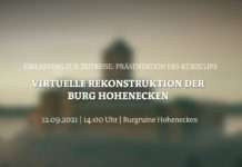 Präsentation Kurzclip virtuelle Rekonstruktion der Burg Hohenecken am 12.09.2021