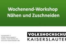 VHS Kaiserslautern – Wochenend-Workshop Nähen und Zuschneiden