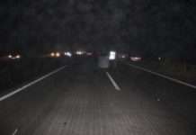 Lkw verliert „Dixi-WC“