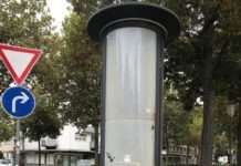 Wer hat die Litfaßsäule zerstört? Zeugen gesucht!