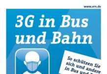 In Bus und Bahn gilt ab heute die 3 G Regelung, Geimpft – Genesen – Getestet