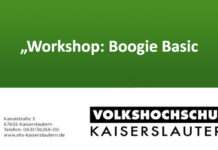VHS Kaiserslautern: „Workshop: Boogie Basic