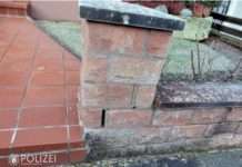 Unfallflucht – Wer hat die Sandstein-Mauer gerammt?