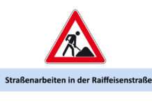 Stadtbildpflege: Straßenarbeiten in der Raiffeisenstraße