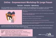 Sprüche – Anmache – Bedrohung: Online-Empowerment-Workshop für junge Frauen