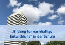 „Bildung für nachhaltige Entwicklung“ in der Schule