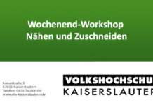 VHS Kaiserslautern – Wochenend-Workshop Nähen und Zuschneiden