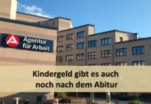 Kindergeld gibt es auch noch nach dem Abitur