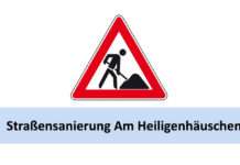 Straßensanierung Am Heiligenhäuschen ab 21. März