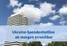 Ukraine-Spendenhotline ab morgen erreichbar