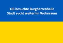 OB besuchte Burgherrenhalle – Stadt sucht weiterhin Wohnraum