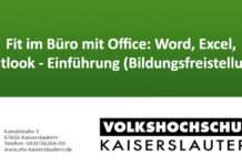 Fit im Büro mit Office: Word, Excel, Outlook – Einführung (Bildungsfreistellung)