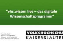 “vhs.wissen live – das digitale Wissenschaftsprogramm“