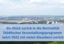 Städtisches Veranstaltungsprogramm kehrt 2022 mit vielen Klassikern zurück!