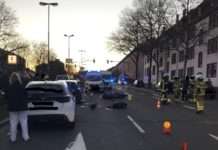 Pariser Straße: Bei Unfall schwer verletzt