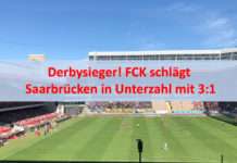Derbysieger! FCK schlägt Saarbrücken in Unterzahl mit 3:1