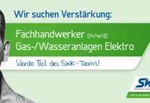 Stellenanzeige: Fachhandwerker Gas-/Wasseranlagen Elektro (m/w/d)