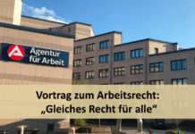 Agentur für Arbeit informiert mit Online-Vortrag zum Arbeitsrecht: „Gleiches Recht für alle“