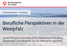 Online-Aktionswoche „Berufliche Perspektiven in der Westpfalz“ vom 25. – 29.04.