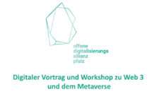 Digitaler Vortrag und Workshop zu Web 3 und dem Metaverse