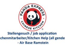 Stellengesuch: Küchenmitarbeiter/Kitchen Help (all genders) – Air Base Ramstein