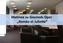 Matinee zu Gounods Oper „Roméo et Juliette“ am Sonntag, 24. April, im Theaterfoyer